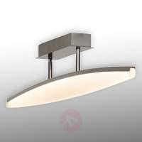 View LED ceiling lamp with curved lampshade