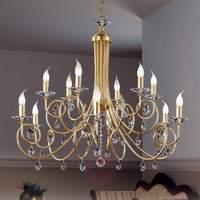 violetta chandelier twelve bulbs gold