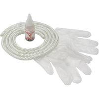 Vitcas Vitcas 8mm White Stove Rope Seal Kit