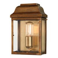 Victoria Solid Brass Outdoor Lantern, Antique Brass