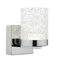VIC0738 Victoria 1 Light Wall Light in Polished Nickel