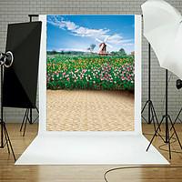 Vinyl Photo Backdrop Child Studio Flowers and Plants Photography Background Baby 5x7ft