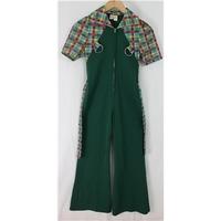 Vintage - Jane D - Child 9-10 yrs - Green - Jumpsuit