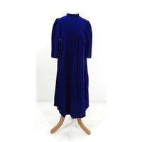Vintage Girls Age 2-3 Deep Sea Blue Velvet Dress