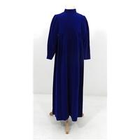 Vintage 1970\'s Handmade Size: 2 - 3 Years Deep Sea Blue Velvet Long Dress