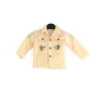 Vintage Huggies Size L Cream Jacket And Leggings Two Piece Suit