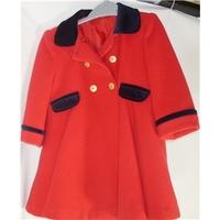 Vintage St Michael (Marks & Spencer) - 12-18month - red - wool coat