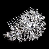 vintage wedding party bridal bridesmaid round diamond crystal hair com ...