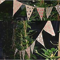 Vintage Jute Polka Dot Banners Wedding Party Birthday Baby Show Photograph Props Bunting Garland Decoration