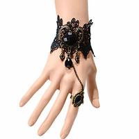 Vintage Gothic Bracelet With Ring