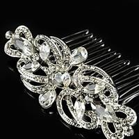 vintage wedding party bride flower austria crystal silver combs hair a ...