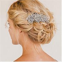 vintage wedding party bridal bridesmaid crystal leaf bridal hair comb  ...