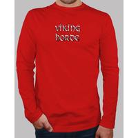 viking horde mjolnir boy manga long, red