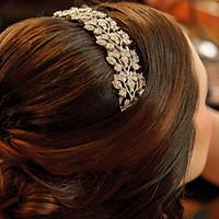 Vintage Wedding Party Bridal Bridesmaid Round Diamond Section IV activity Hair Comb For Women