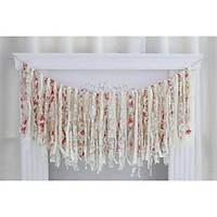 Vintage Shabby Chic Fabric Garlands Banner Wedding Party Bridal Shower Decoration