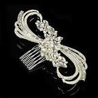 vintage wedding party bride flower austria crystal silver combs hair a ...