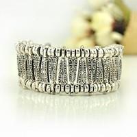 Vintage Tibetan Silver Gypsy Love Carving Bracelets Retro Gold And Silver Plated Bracelets (More Colors)