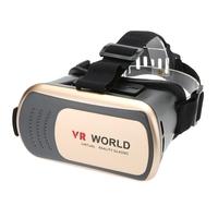 Virtual Reality Glasses 3D VR Box Glasses Headset for Android iOS Windows Smart Phones with 3.5 to 6.0 Inches Gold