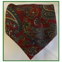 VINTAGE St Michael - Red Paisley Patterned - Tie