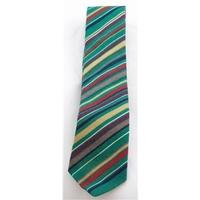 Vintage Jaeger, green striped wool slim tie