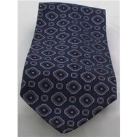 Vintage Topman navy and purple patterned tie