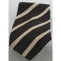 Vintage Michaelsons of London brown & beige striped tie