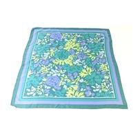 vintage richard allen large pretty pastel floral silk scarf with rolle ...