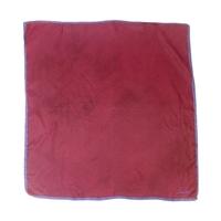 Vintage Marron Silk Scarf with Rolled Edges