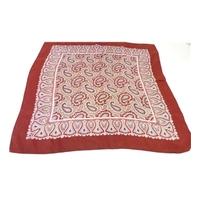 vintage mothers day rolled edge scarf featuring a royal red paisley pr ...