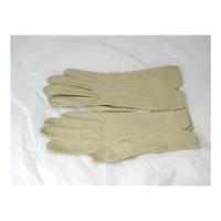 Vintage Beige Leather Gloves