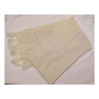 viyella size l cream ivory scarf