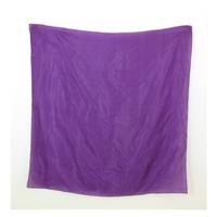 Vintage Lightweight Sheer Silk Royal Purple Square Scarf with Rolled Edges