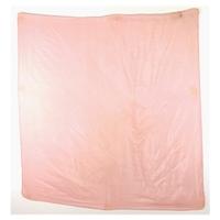 Vintage Pink Silk Scarf With Rolled Edges