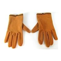 Vintage 1960\'s Taupe Brown Nylon Gloves