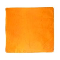 Vintage Tangelo Orange Silk Scarf With Rolled Edges