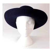 Vintage 1970\'s Peter Bettley Midnight Blue Wide Brim Hat