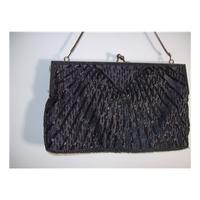 Vintage Style Slate Grey Beaded Handbag