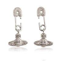 VIVIENNE WESTWOOD JEWELLERY Safety Pin Orb Earrings