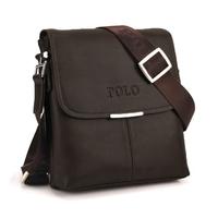 Vintage Men Shoulder Bag Soft PU Leather Flap Top Casual Business Briefcase Messenger Bag Black/Coffee/Brown