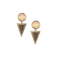 vintage triangle drop earrings