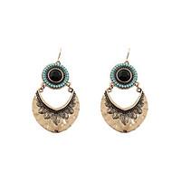 Vintage Women Circular Sector Drop Earrings