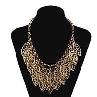 Vintage/Party/Work/Casual Gold Plated Statement