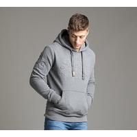 Vintage Embossed Hooded Top