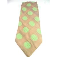 Vivienne Westwood Coffee And Pistachio Spotted Silk Tie