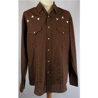 Vintage - Destry - Size: Large - Brown - Cowboy shirt