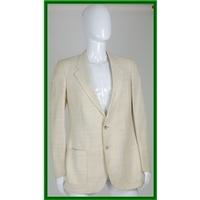 Vintage - John Stephen London - Size: S - Cream / ivory - Single breasted suit jacket