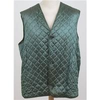 Vintage 70\'s Dunn & Co, size XL green quilted gilet