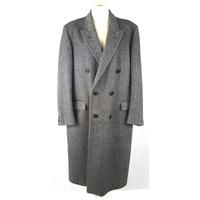 Vintage Kindler - 42R - Charcoal & Ivory - Double Breasted Overcoat