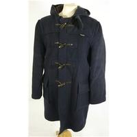 Vintage Gloverall [Size: Medium, 40 chest, reg length] Dark Navy Blue Casual/Classic Wool Mix With Hood Designer Duffle Coat