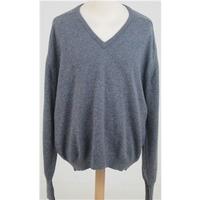 vintage 80s st michael 52 chest greyblue mix wool jumper